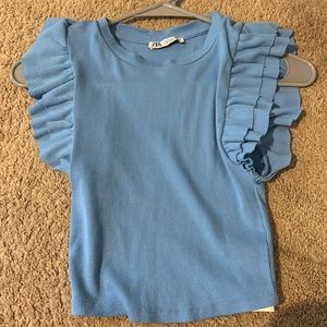 ZARA RUFFLE TOP!